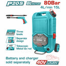 Hidrolavadora Alta Presión inalámbrica 40V. Tanque agua incluido No incluye batería ni cargador