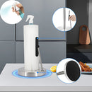 Soporte para papel toalla con atomizador incorporado. Portarrollos de Cocina 2 en 1 con Dispensador de Líquido de Limpieza.