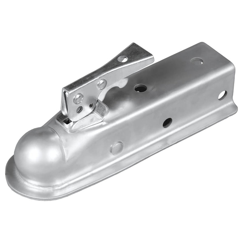 Acoplador para Remolque Universal 2 Pulgadas con Cierre Ajustable. Enganche de Acero Galvanizado para bola de enganche.