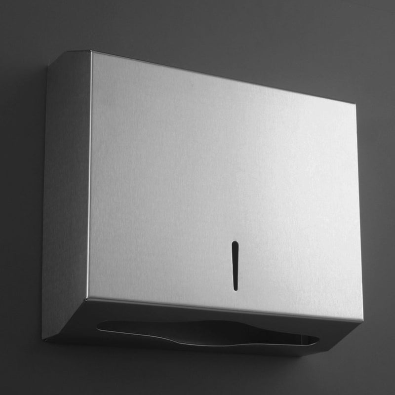 Dispensador de Papel Toalla con llave para Pared. Portapapel de acero inoxidable para baño. Caja de papel de mano.