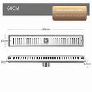 Drenaje Lineal De Piso 60Cm. Rejilla Rectangular. Desagüe Para Baño. Acero inoxidable.