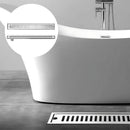 Drenaje Lineal De Piso 80Cm con salida lateral. Rejilla Rectangular. Desagüe Para Baño. Acero inoxidable.