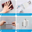 Portarrollos de Papel Higiénico en Acero Inoxidable. Montaje Autoadhesivo.