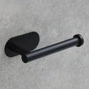 Portarrollos de Papel Higiénico en Acero Inoxidable. Montaje Autoadhesivo. Color negro.