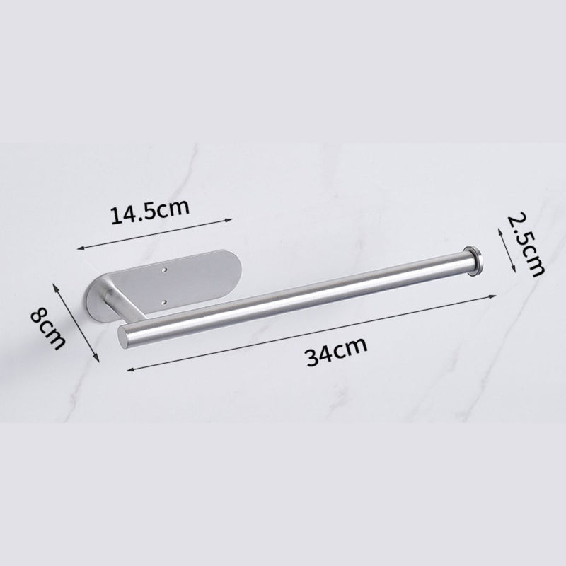 Soporte para Paños y Rollos de papel toalla cocina de Acero Inoxidable. Adhesivo para cocina o baño.