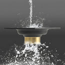 Drenaje Cuadrado 4" Para Ducha, Desagüe De Piso De Acero Inoxidable color Negro. 10x10 cm