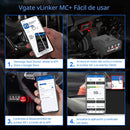 Escáner OBD2 Bluetooth/WiFi para Autos 12V. Lector de Códigos de Fallas Compatible con ELM327/ELM329. Diagnóstico automotriz.