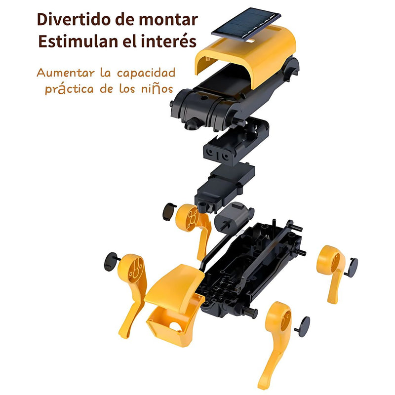Juguete Robot Solar para Niños 2 en 1 Perro y Gato. Kit Educativo STEM de Energía Solar.