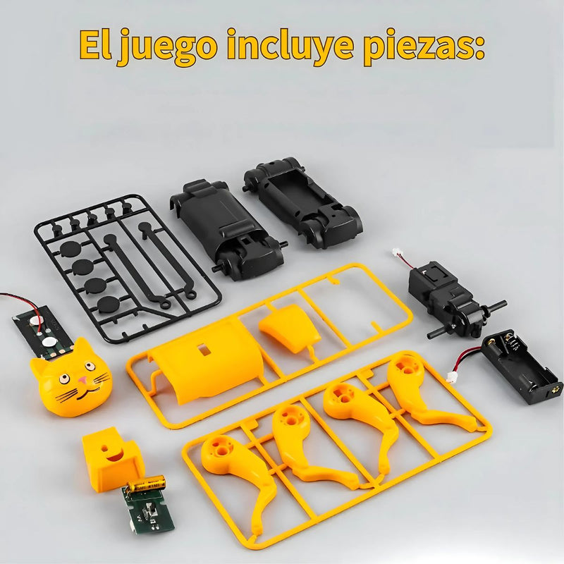 Juguete Robot Solar para Niños 2 en 1 Perro y Gato. Kit Educativo STEM de Energía Solar.