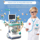 Juguete de Carrito de Médico Infantil con Sonido y Luz. Juego de Doctor Completo con Accesorios. (Set de 26 piezas)