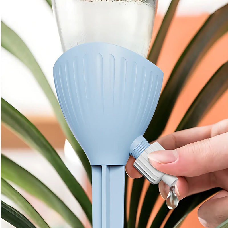 Goteador de Agua para plantas. Riego por Goteo Ajustable para plantas en macetas. Autorriego.
