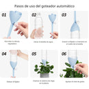 Goteador de Agua para plantas. Riego por Goteo Ajustable para plantas en macetas. Autorriego.