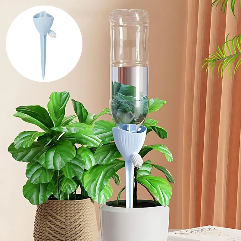 Goteador de Agua para plantas. Riego por Goteo Ajustable para plantas en macetas. Autorriego.