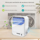 Ducto para Secadoras Interiores. Kit de Ventilación y Purificación de Aire con Triple Filtrado y Ahorro Energético. 28×20×12.5 cm.