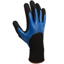 Guantes de Nitrilo Aries para trabajo pesado resistentes a quimicos y a objetos punzantes talla 9