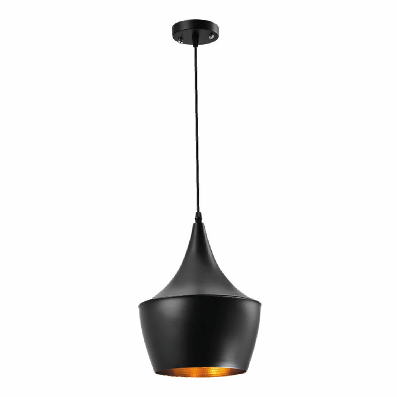 Lámpara Colgante Negra 1XE27 135x100x1200mm diseño atemporal.