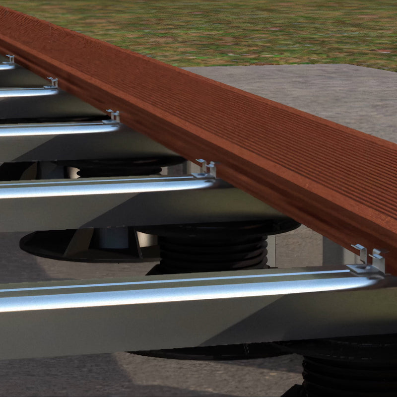 Grapa Clip metálico unión montaje para pisos Deck 50 pcs