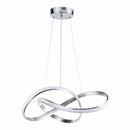 Lámpara LED Colgante Cromo 48W 1980 Lumens CCT Tonos Cálido Neutro y Frío 500x160x1000mm Ideal para Comedor y Salón. Elegante y Funcional. Lámpara Colgante Infinito.