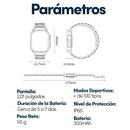 Smartwatch Deportivo 49mm con Llamadas Bluetooth. Reloj Inteligente con Pantalla 2.01”, NFC y Monitoreo de Salud. Resistente IP65.