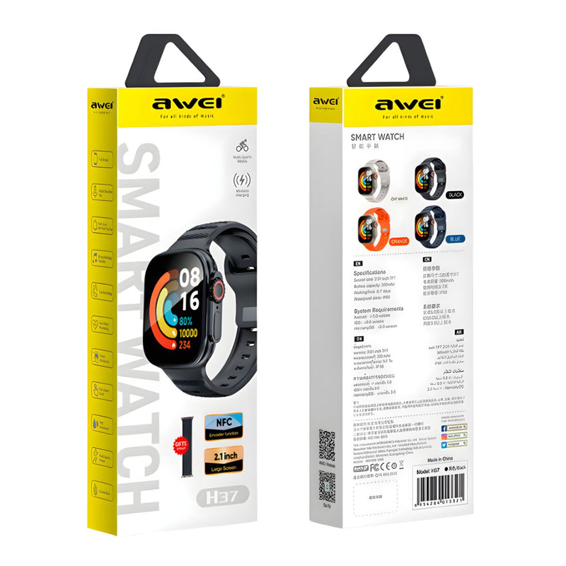 Smartwatch Deportivo 49mm con Llamadas Bluetooth. Reloj Inteligente con Pantalla 2.01”, NFC y Monitoreo de Salud. Resistente IP65.
