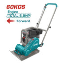 Compactadora Tipo Rana de Gasolina. Potencia del Motor: 4.8Kw (6.5HP) Peso: 60Kgs. Frecuencia: 5600