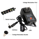 Adaptador de corriente ajustable con USB - AC DC 3V 4,5 V 5V 6V 7,5 V 9V 12V 2A 2.5A