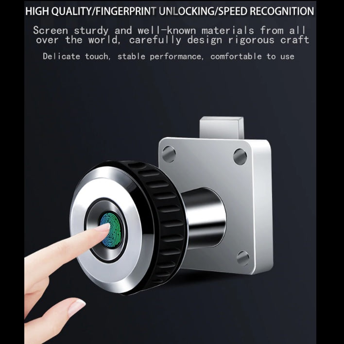 Cerradura Inteligente con huella dactilar de 1 solo toque para cajones.
