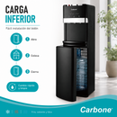 Dispensador de Agua Fría, natural y Caliente con Carga Bidón Inferior y Compresor 110V. Enfriamiento de 5°C a 10°C y Calentamiento Rápido 550W.