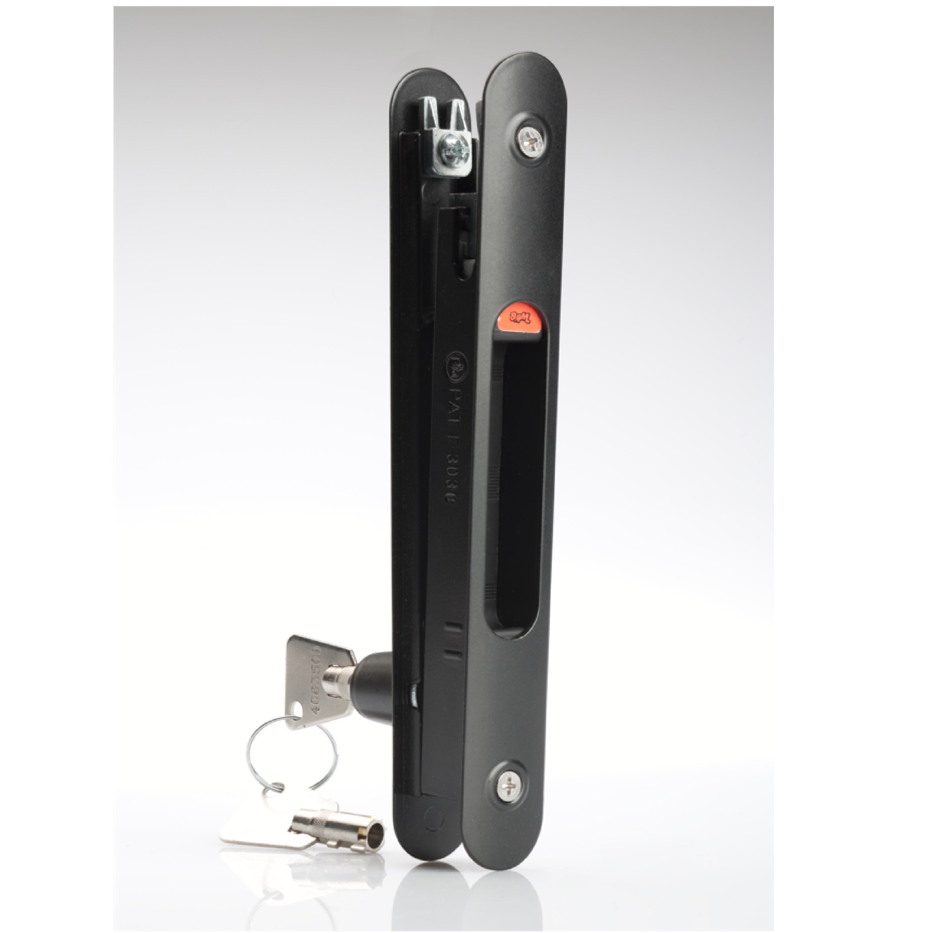 Cierre perimetral manual tornillo visto y Uñero embutido incluido. Cilindro llave Estrella. Blanco