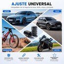 Tapones Universales para Válvula de Llanta en Aluminio Negro. Protectores Antipolvo para Auto, Moto, SUV y Bicicleta. Set de 4 Piezas.