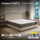 Colchón Semi-Ortopédico Empacado al Vacío Max Rest. Línea económica con Resortes, 23cm (9") Espesor TWIN 99x190x23cm. Nivel de firmeza 5.