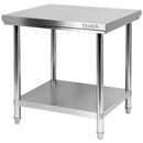 Mesa inoxidable De Trabajo Central Con Repisa