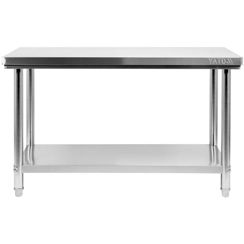 Mesa inoxidable De Trabajo Central Con Repisa (1500 X 700 X H 850 mm)
