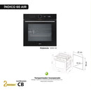 Horno empotrable eléctrico Indico 60
