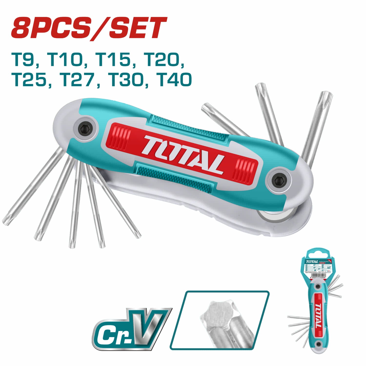 Set de 8 llaves torx