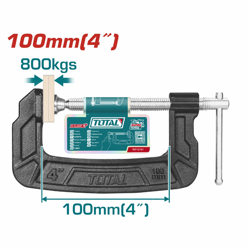 Abrazaderas G de 4".