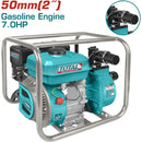 Bomba De Agua A Gasolina 7.0 HP, Diametro De Salida 50Mm ( 2" ). Flujo Max. 550 L/Min ( Lift 28M ),