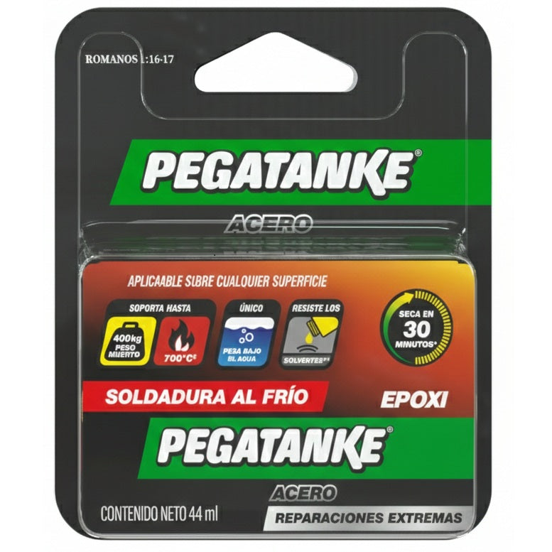 PEGATANKE ACERO, 44CC SOLDADURA AL FRIO, SECADO A 30 MIN