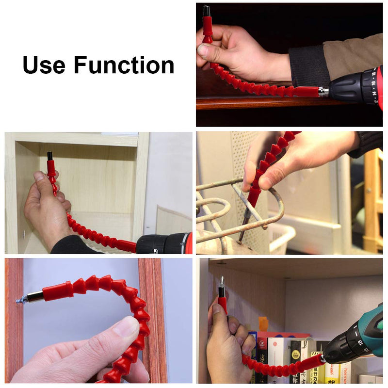 Extensión para destornillador flexible conector magnético de 1/4"