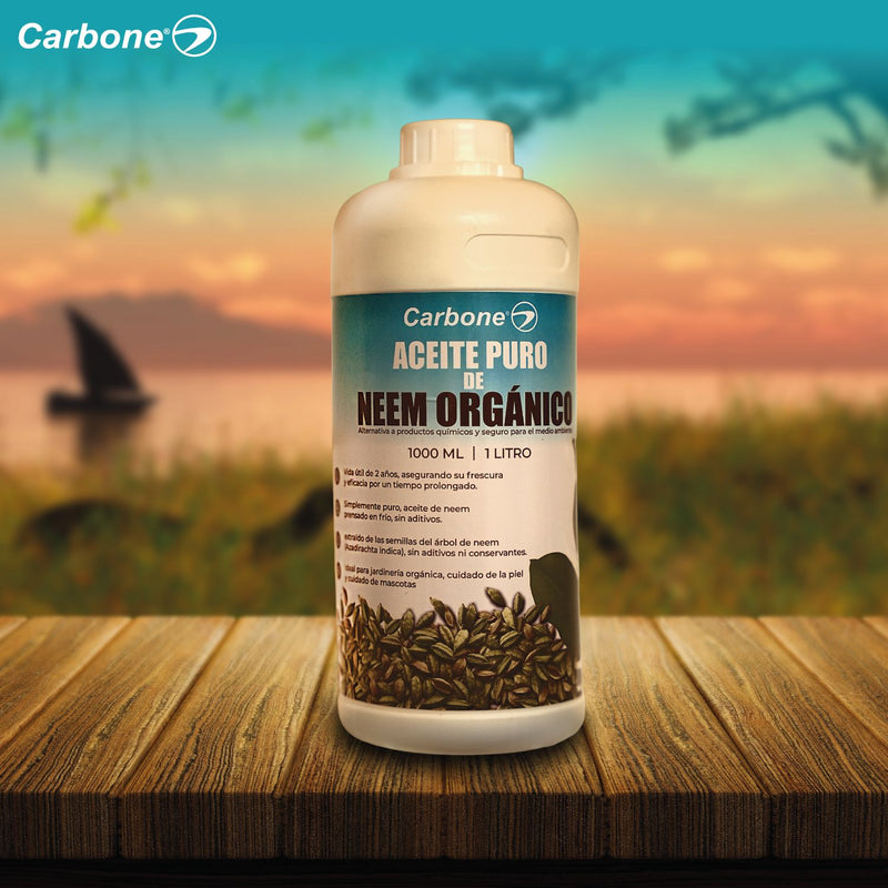 Aceite de Neem Puro 1 litro, Orgánico, Para plagas de Plantas.