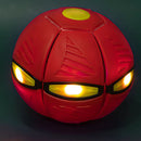 Pelota Transformable 2 en 1. Se Transforma en Disco. Juguete Interactivo con Luz LED.