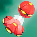 Pelota Transformable 2 en 1. Se Transforma en Disco. Juguete Interactivo con Luz LED.