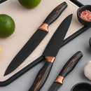 Cuchillos de Cocina Profesionales. Set de 9 piezas. Juego de cuchillos con tijera, pelador y afilador.