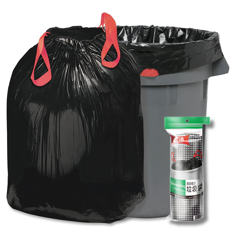 Bolsas de basura de 113.5L. (Pack de 10 unidades) Bolsas de residuo 76.2cm x 86.3cm. Cartuchos Color negro.