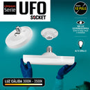 Bombillo socket Lámpara UFO tipo plafon de Techo LED Plafón 18W 12" 300mm E27 6800lumens Luz calida