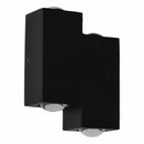 Lámpara de Pared Exterior Negra LED 4W 3000K 280lm. 80x108mm. Luz Cálida para Exteriores .Luminaria