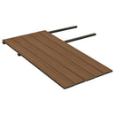 Deck WPC piso exteriores dual color Marron Teca y Marron claro por el otro lado 23x140x2900mm