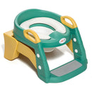 Asiento escalera de entrenamiento silla de inodoro para niños. (2 en 1) Escalera infantil Potty trainer. Escalerita para bebe. Color verde.