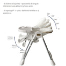 Silla de Comer para Bebés y Niños. Silla Alta Multifuncional Reclinable y Plegable. Trona Evolutiva con Altura Ajustable y Ruedas. Silla de Alimentación.