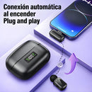 Micrófono Inalámbrico Dual con Cancelación de Ruido inteligente. Conexión USB-C. Estuche con Pantalla Digital.